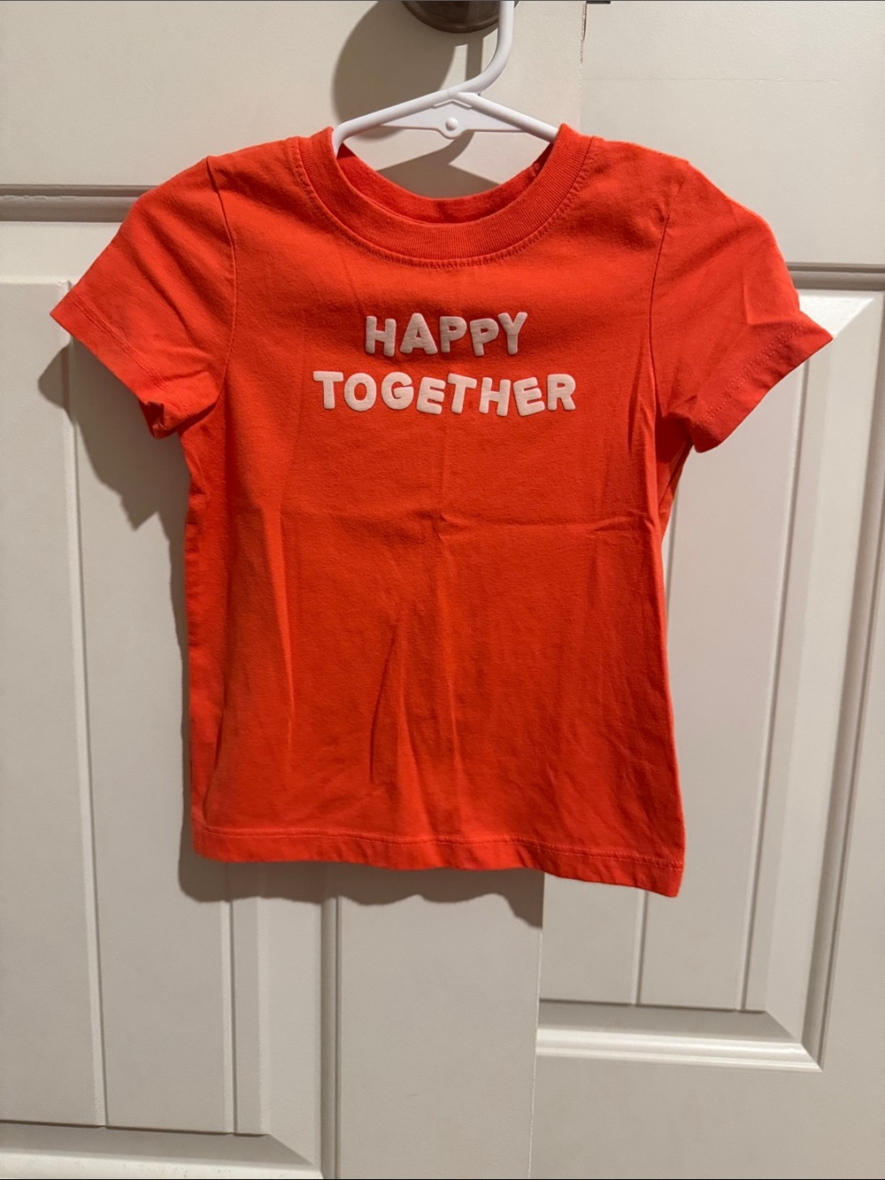 Cat & Jack Orange 'Happy Together' Short Sleeve Tee